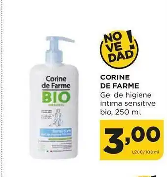 Alimerka Corine de farme gel de higiene íntima sensitive bio oferta