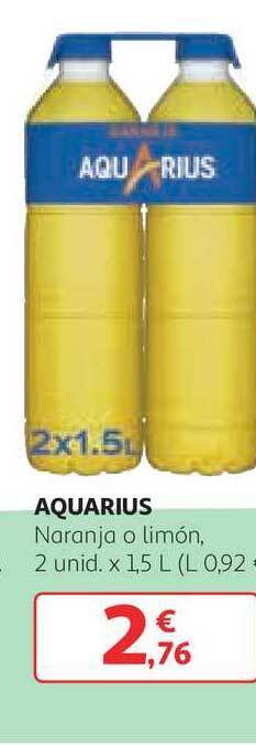 Alcampo Aquarius Naranja O Limón 2unid x 1,5L oferta