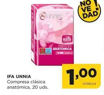 Alimerka Ifa unnia compresa clásica anatómica oferta