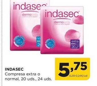 Alimerka Indasec compresa extra o normal oferta