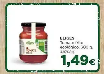 Alimerka Eliges tomate frito ecológico oferta