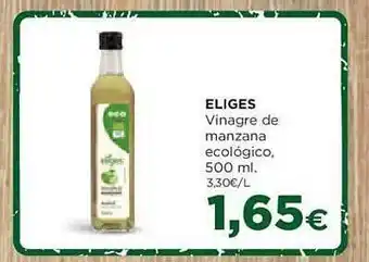 Alimerka Eliges vinagre de manzana ecológico oferta