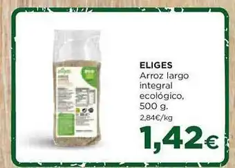 Alimerka Eliges arroz largo integral ecológico oferta