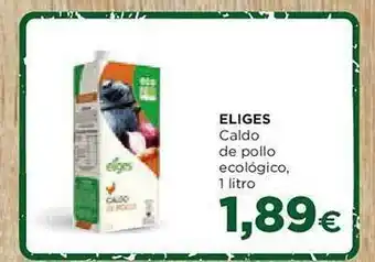 Alimerka Eliges caldo de pollo ecológico oferta