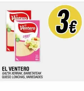BM Supermercados El ventero queso lonchas oferta