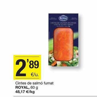 BonpreuEsclat Cintes de salmó fumat royal oferta
