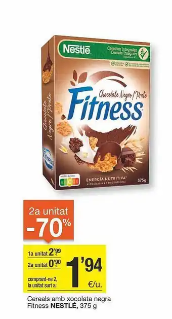 BonpreuEsclat Cereals amb xocolata negra fitness nestlé oferta