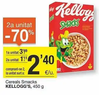 BonpreuEsclat Cereals smacks kellogg's oferta