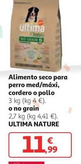 Alcampo Alimento Seco Para Perro Med Máxi Cordero O Pollo O No Grain 3kg oferta