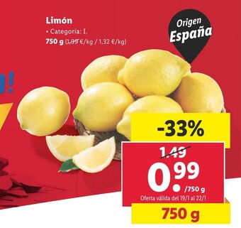 Lidl Limón oferta