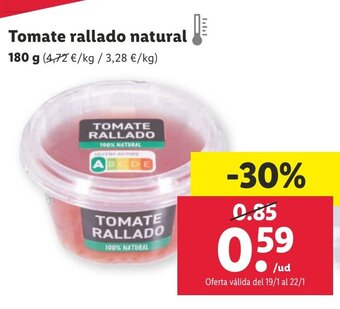 Lidl Tomate Rallado Natural oferta