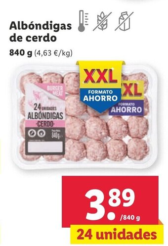 Lidl Albóndigas De Cerdo oferta