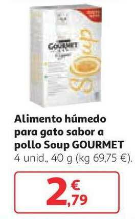 Alcampo Alimento Húmedo Para Gato Sabor A Pollo Soup Gourmet 40g oferta