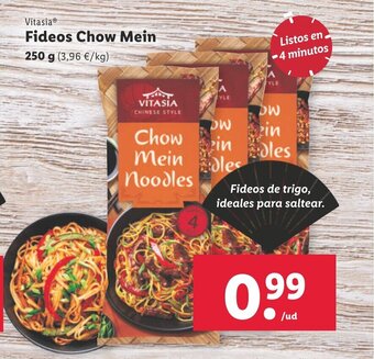 Lidl Fideos Chow Mein oferta