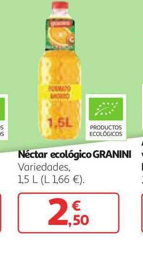 Alcampo Granini Néctar Ecológico 1,5L oferta