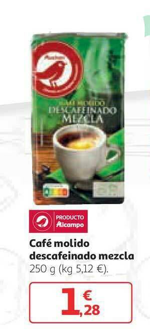 Alcampo Café Molido Descafeinado Mezcla 250g oferta