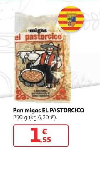 Alcampo El Pastorcico Pan Migas 250g oferta