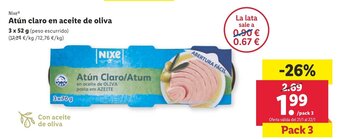 Lidl Atun Claro en Aceite de Oliva oferta