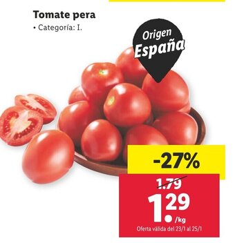 Lidl Tomate Pera oferta