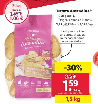 Lidl Patata Amandine oferta