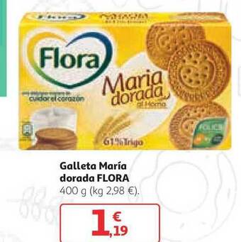 Alcampo Flora Galleta María Dorada 400g oferta