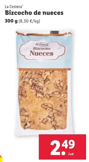 Lidl Bizcocho De Nueces oferta