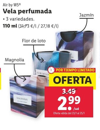 Lidl Vela Perfumada oferta