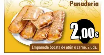 Unide Supermercados Empanada bocata de atún o carne, 2 uds. oferta