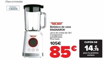 Carrefour Batidora de vaso ragnarok oferta