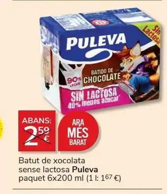 Consum Batido de chocolate puleva oferta