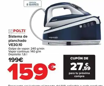Carrefour Sistema de planchado ve30.10 polti oferta