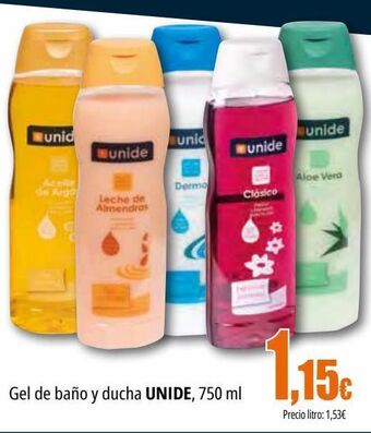 Unide Supermercados Gel de baño y ducha unide oferta