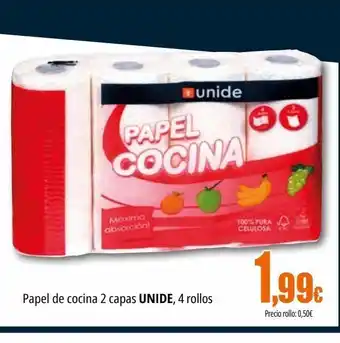 Unide Supermercados Papel de cocina 2 capas unide oferta