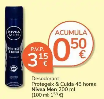 Consum Desodorante nivea oferta