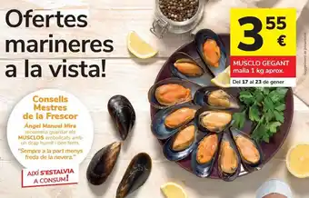 Consum Mejillones oferta