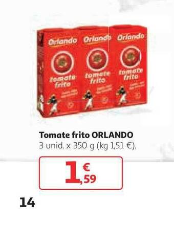 Alcampo Orlando Tomate Frito 3unid x 350g oferta