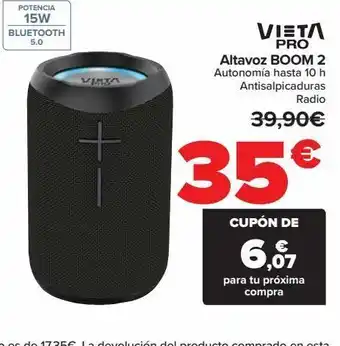 Carrefour Altavoz boom 2 vieta pro oferta