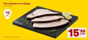 AhorraMas Pez espada oferta