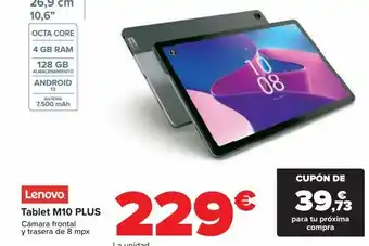 Carrefour Tablet m10 plus lenovo oferta