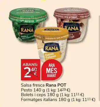 Consum Salsas rana oferta