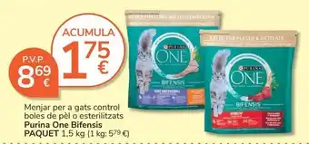 Consum Comida para gatos purina one oferta