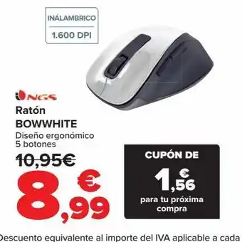Carrefour Ratón bowwhite ngs oferta