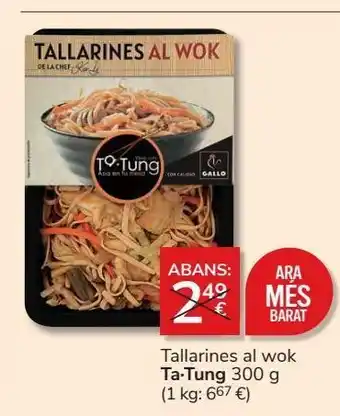 Consum Tallarines ta tung oferta