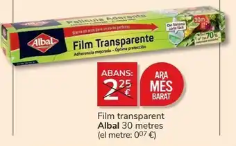Consum Film transparente albal oferta