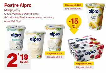 AhorraMas Postres alpro oferta
