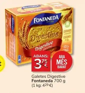 Consum Galletas digestive fontaneda oferta