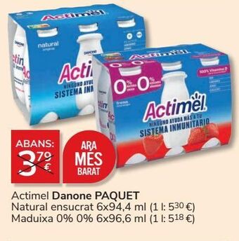 Consum Actimel danone oferta
