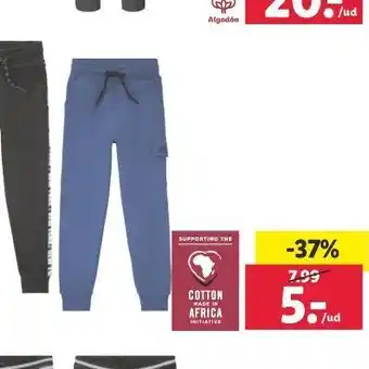 Lidl Pantalones chandal oferta