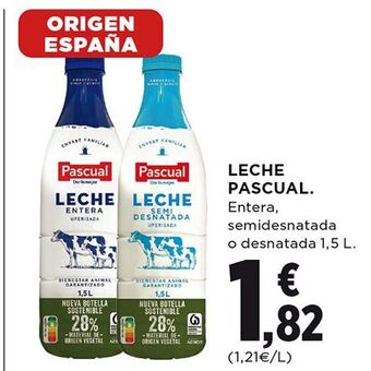 El Corte Inglés Leche pascual oferta
