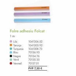 Abacus ● lila ●taronja turquesa blau negre verd vermell folre adhesiu folcat 1m 1041306.52 1041305.92 1041308.73 70136.93 oferta